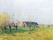 Alfred Sisley Bauernhof zum Hollenkaff oil painting reproduction